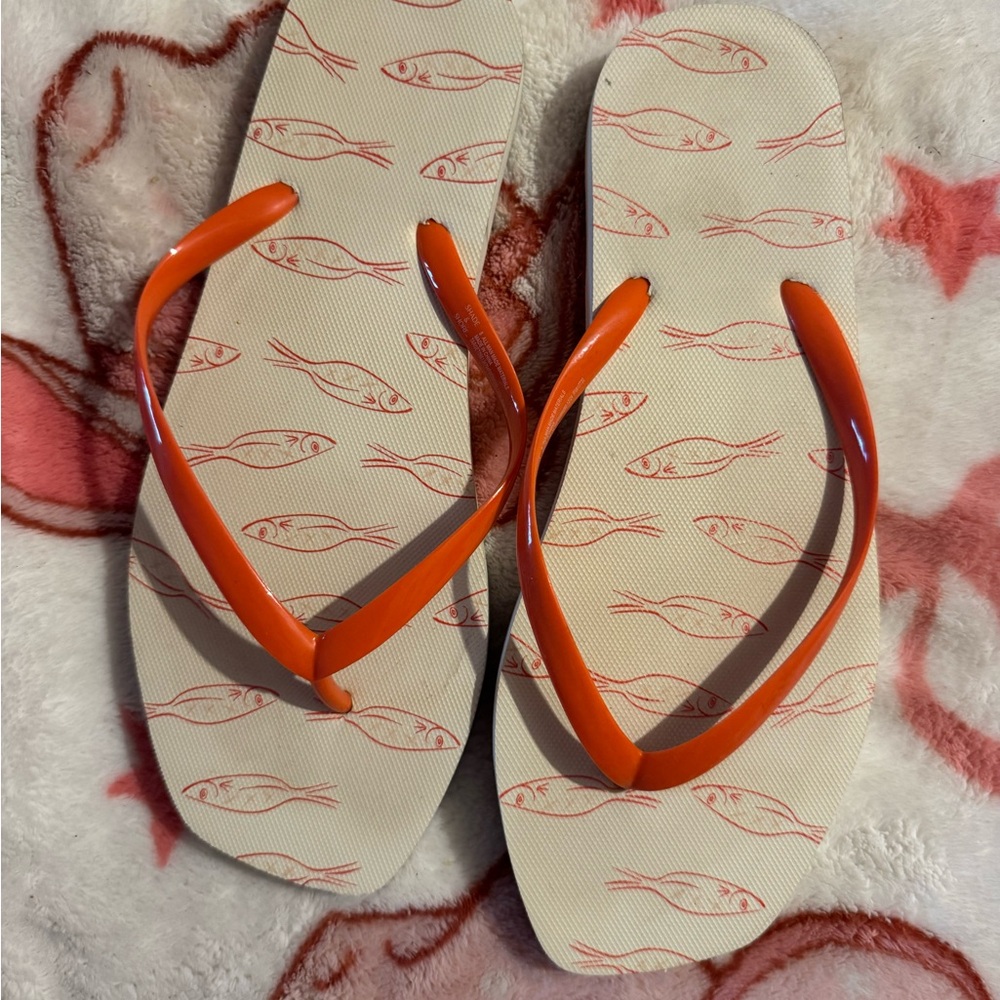 Target Orange Fish Pattern Sandals - Picture 1 of 2